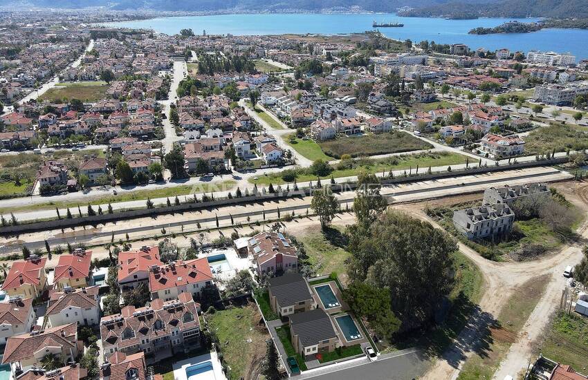 Modern Triplex Villas with Pool and Garden in Fethiye, Mugla 9