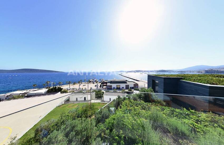 Detached Villas with Castle and Kos Island View in Bodrum 10