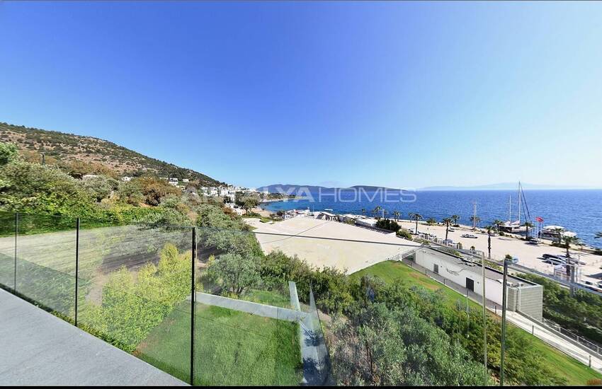 Detached Villas with Castle and Kos Island View in Bodrum 9