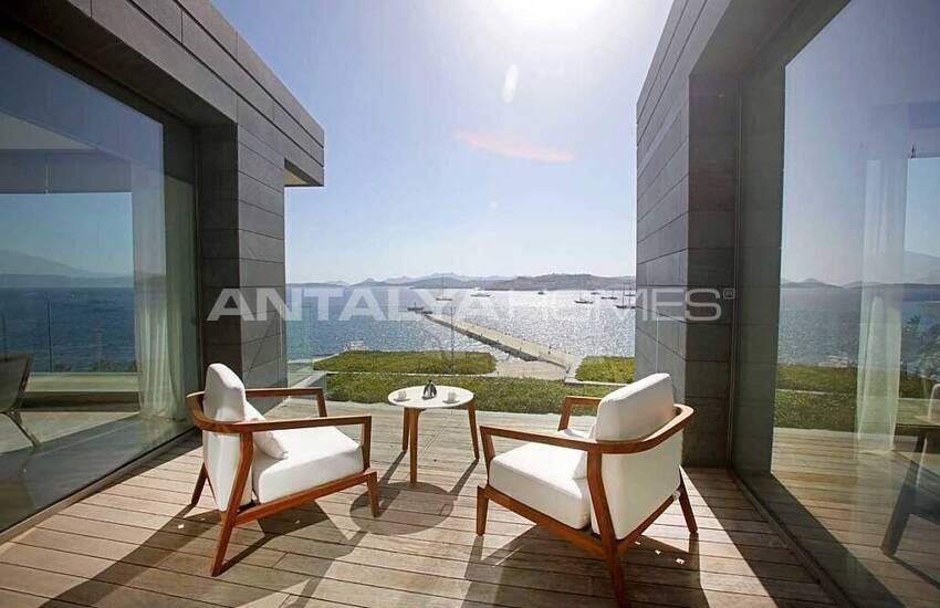 Detached Villas with Castle and Kos Island View in Bodrum 7