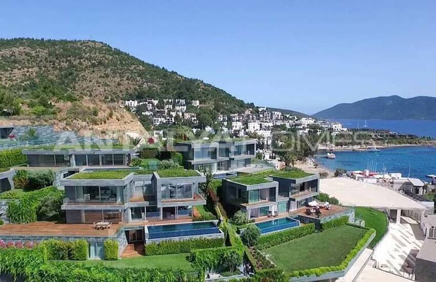 Detached Villas with Castle and Kos Island View in Bodrum 5