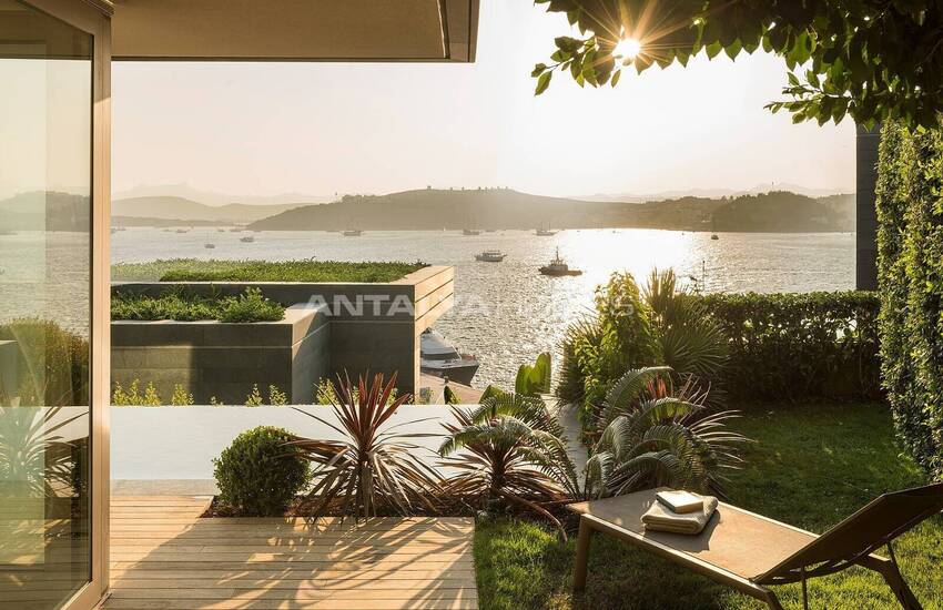 Detached Villas with Castle and Kos Island View in Bodrum 8