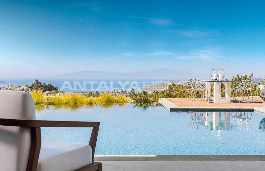 Apartments with Bodrum Castle and Kos Island View in Bodrum