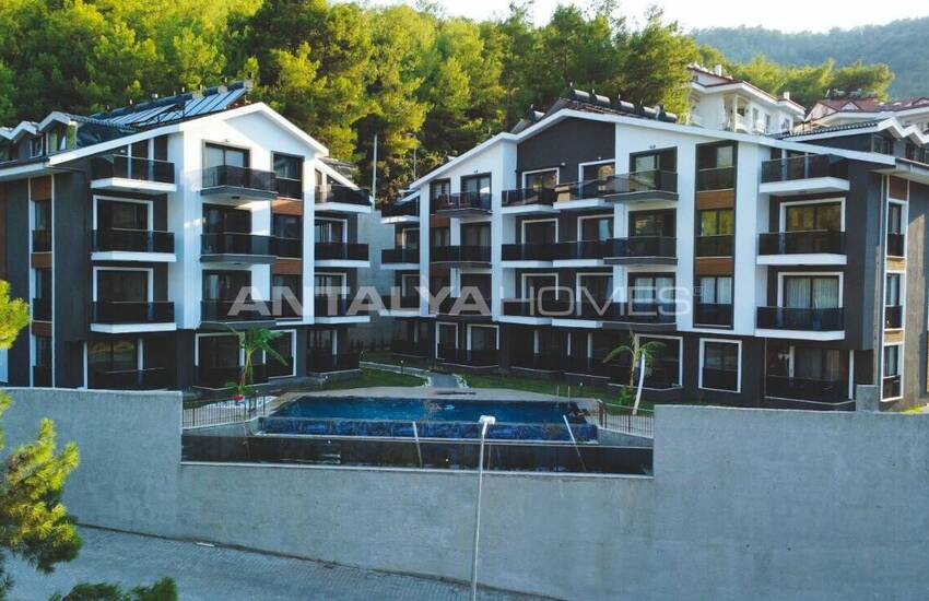 Chic Properties in a Residential Complex with Pool in Fethiye