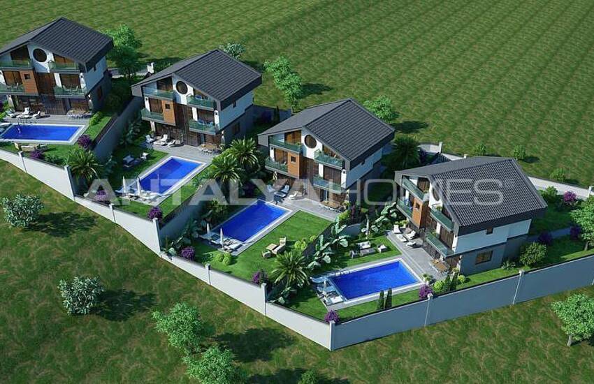 Stylishly Designed 4+1 Villas with Mountain View in Fethiye 4