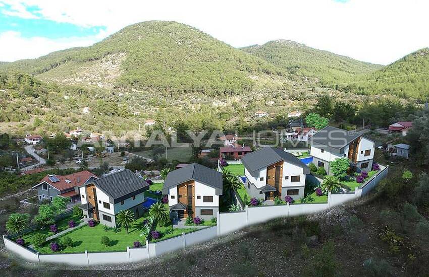 Stylishly Designed 4+1 Villas with Mountain View in Fethiye 5