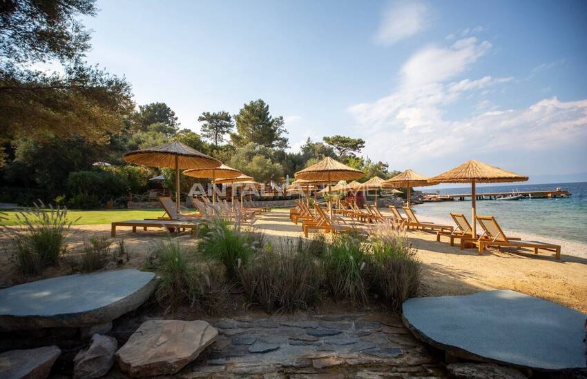 Bodrum'da Orman İçindeki Projede Deniz Manzaralı Daireler 12