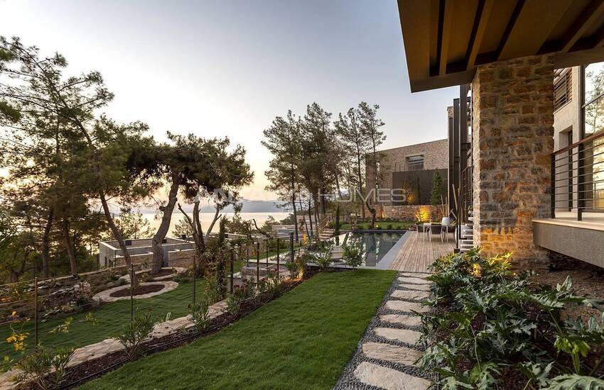 Bodrum'da Orman İçindeki Projede Deniz Manzaralı Daireler 5