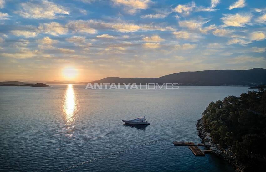 Bodrum'da Orman İçindeki Projede Deniz Manzaralı Daireler 7