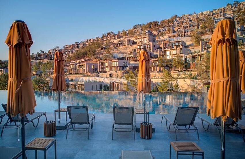 Bodrum'da Orman İçindeki Projede Deniz Manzaralı Daireler 17
