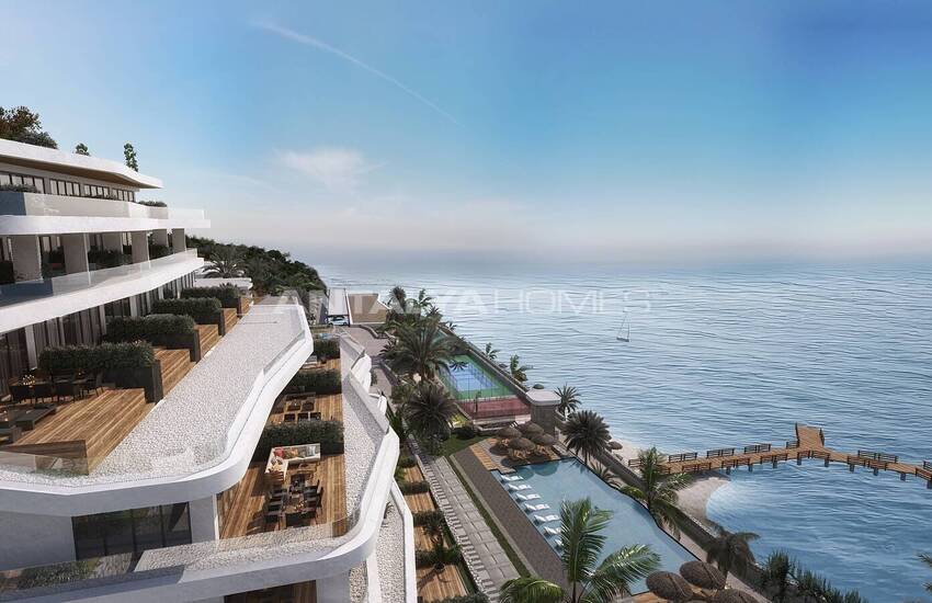 Spacious Beachfront Apartments with Smart Home Systems in Bodrum