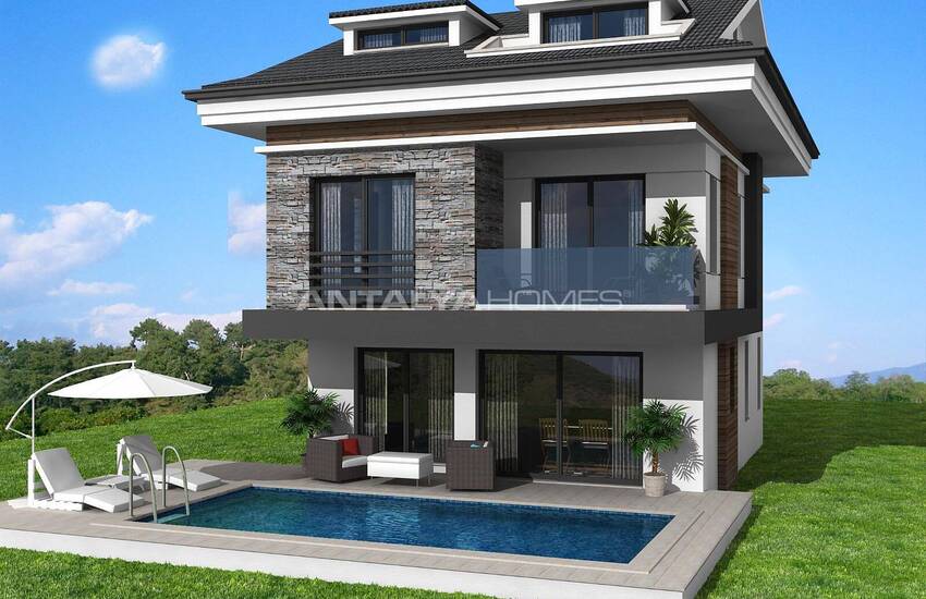 Villas Situées Au Centre De La Ville Avec Piscine À Fethiye Mugla 1