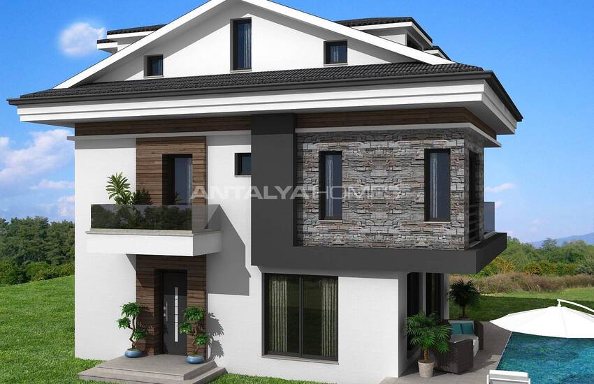 Villas Situées Au Centre De La Ville Avec Piscine À Fethiye Mugla 2