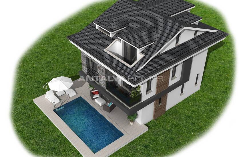 Villas Situées Au Centre De La Ville Avec Piscine À Fethiye Mugla 7