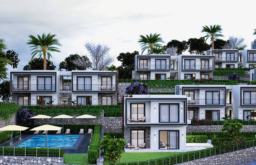 Lake View Apartments with Stylish Design in Adabuku Mugla