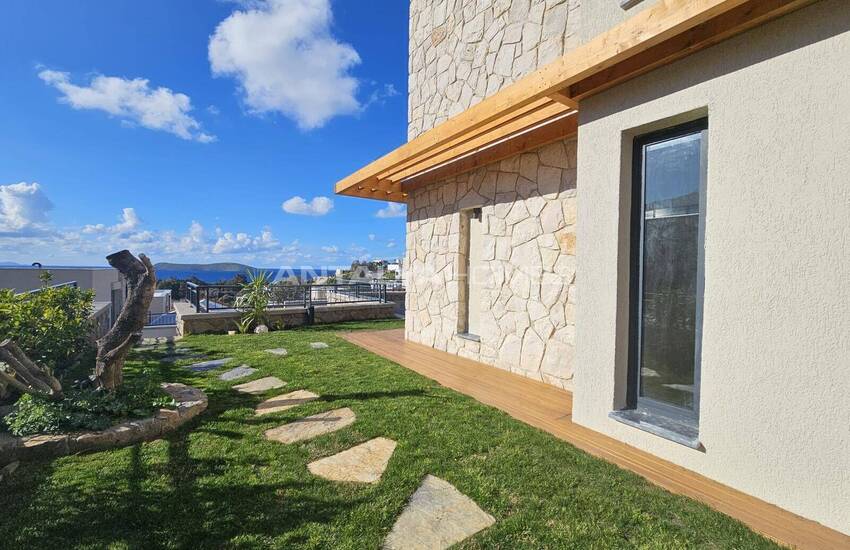Bodrum Gümüşlük'te Deniz Manzaralı Taş Villalar 6