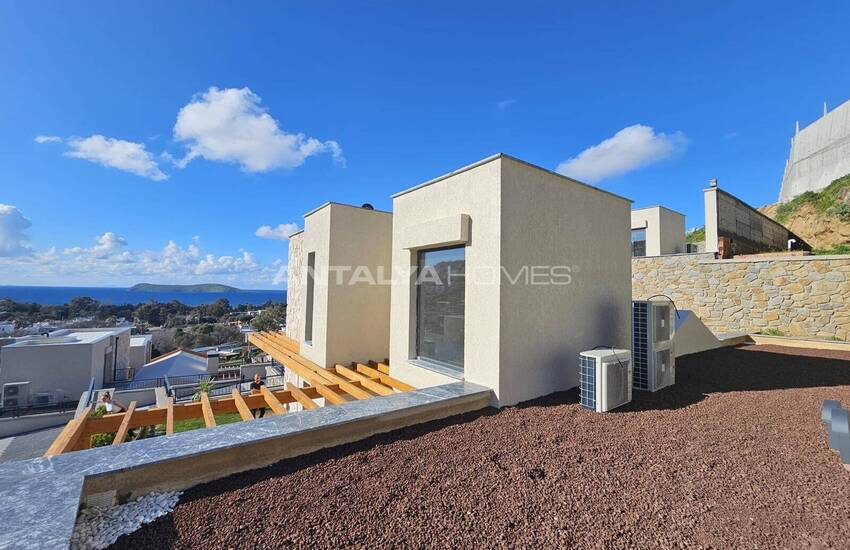 Bodrum Gümüşlük'te Deniz Manzaralı Taş Villalar 7