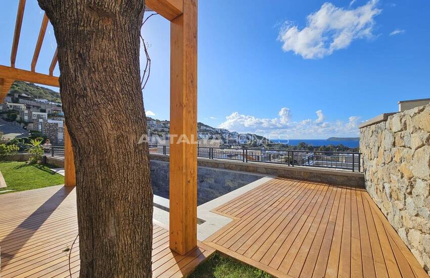 Bodrum Gümüşlük'te Deniz Manzaralı Taş Villalar 12