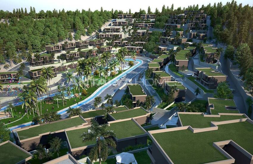 Muğla’da Bodrum Havalimanı’na Yakın Geniş İkiz Villalar 18