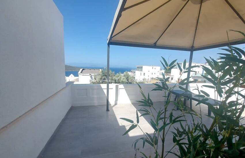 Doppelhaushälfte Mit Meerblick Und Garten In Bodrum Turkbuku 15