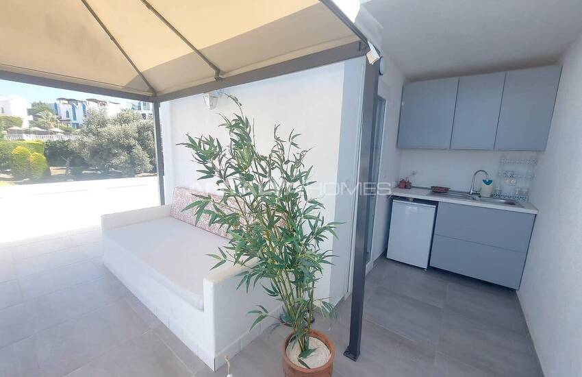 Doppelhaushälfte Mit Meerblick Und Garten In Bodrum Turkbuku 16