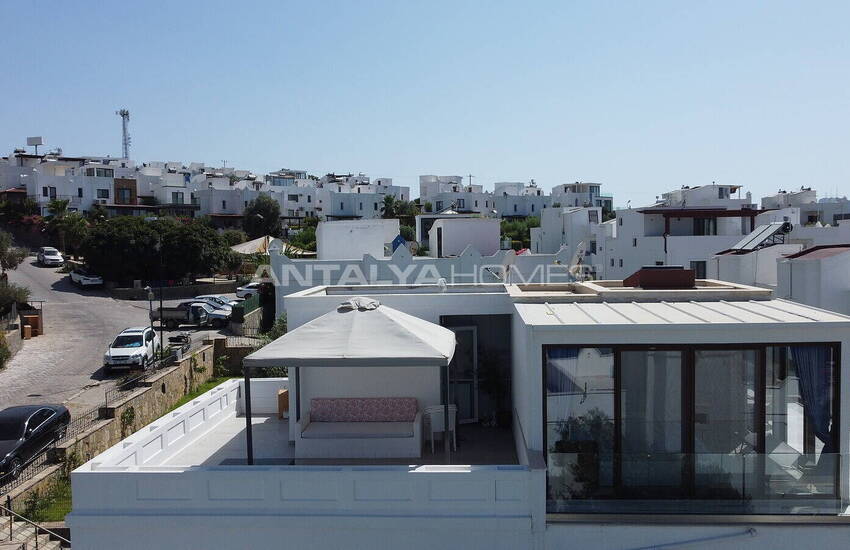 Doppelhaushälfte Mit Meerblick Und Garten In Bodrum Turkbuku 13