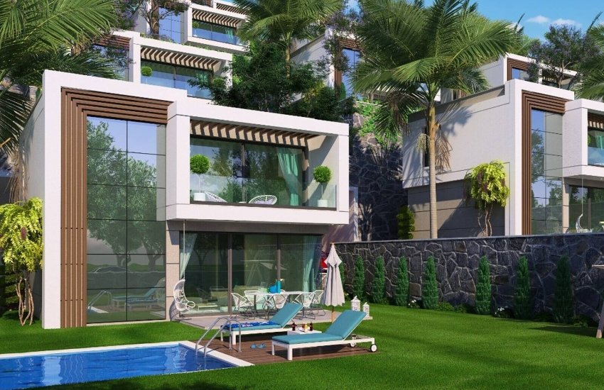 Spacious Villas Suitable for Investment in Mugla Milas