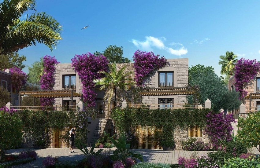 Luxury Houses in a Complex with Pool and Security in Bodrum