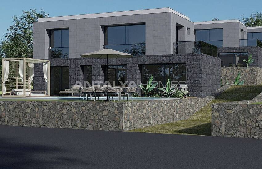 Bodrum'da Özel Havuzlu ve Geniş Bahçeli Dubleks Villalar 4