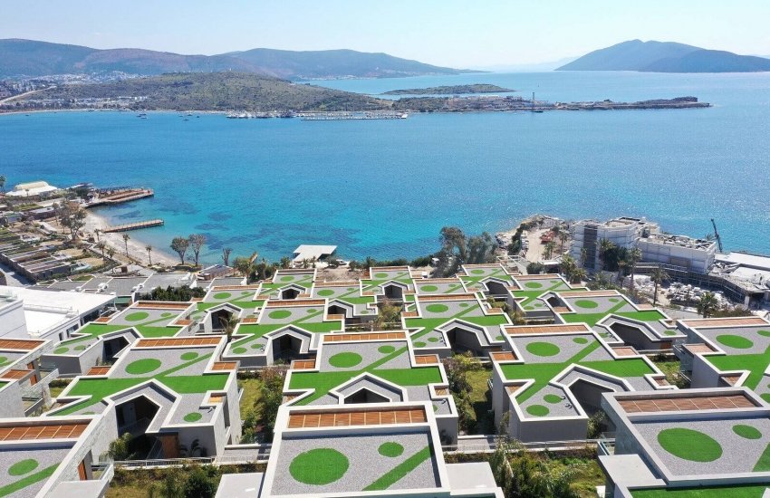 Well Located Apartments with Private Beach in Gumbet Bodrum