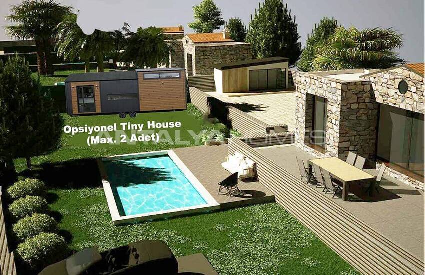 Villas En Pierre Avec Piscine Chauffée Et Jardin À Gumusluk 1
