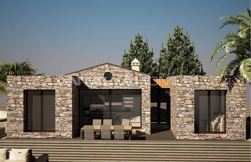 Villas En Pierre Avec Piscine Chauffée Et Jardin À Gumusluk 3