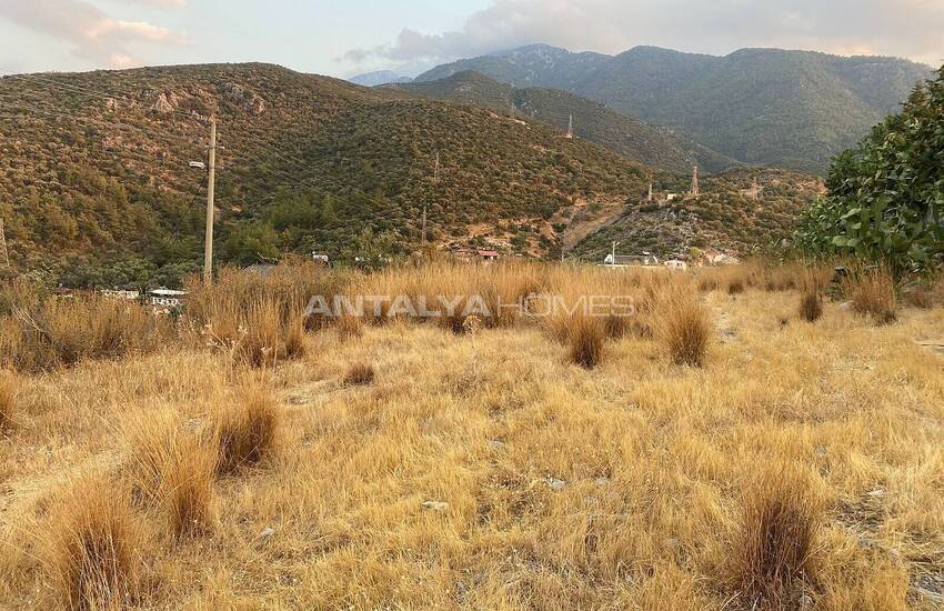 Fethiye'de Açık Deniz Manzaralı İmarlı Arsa 14