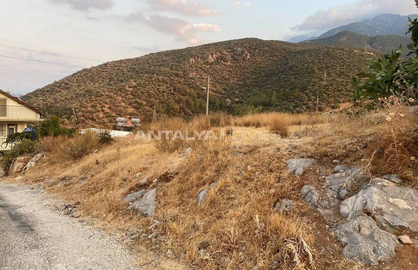 Mark Med Panoramautsikt Över Havet Med Bygglov I Fethiye 7