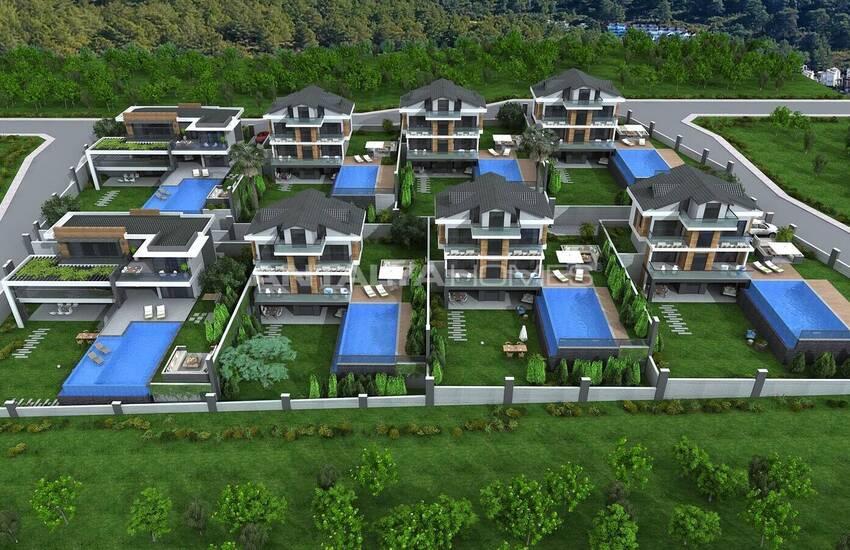 Fethiye'de Doğa Manzaralı Özel Havuzlu Müstakil Villalar 9