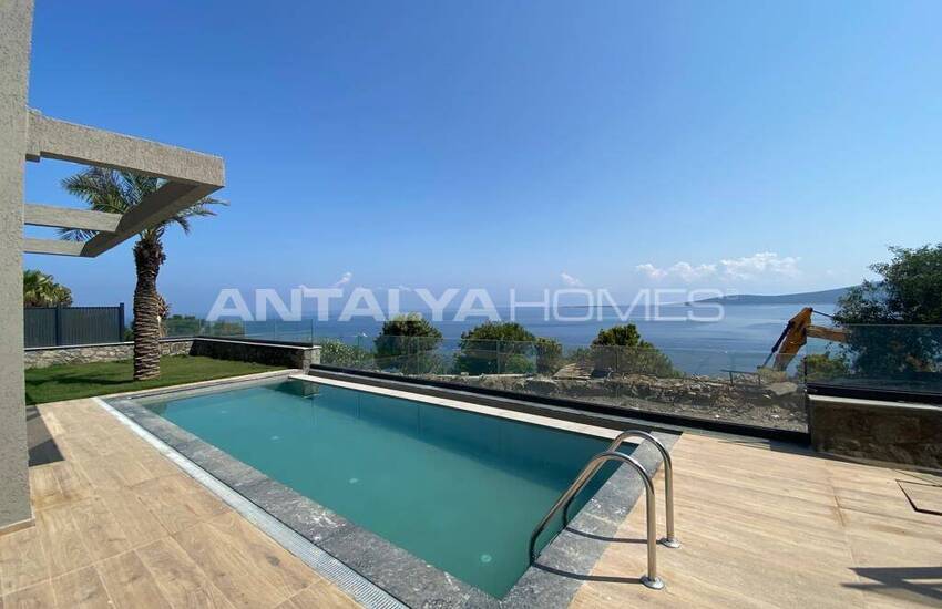 خانه‌های مستقل با چشم‌انداز شگفت‌انگیز دریا در بدروم، گوندوغان 3