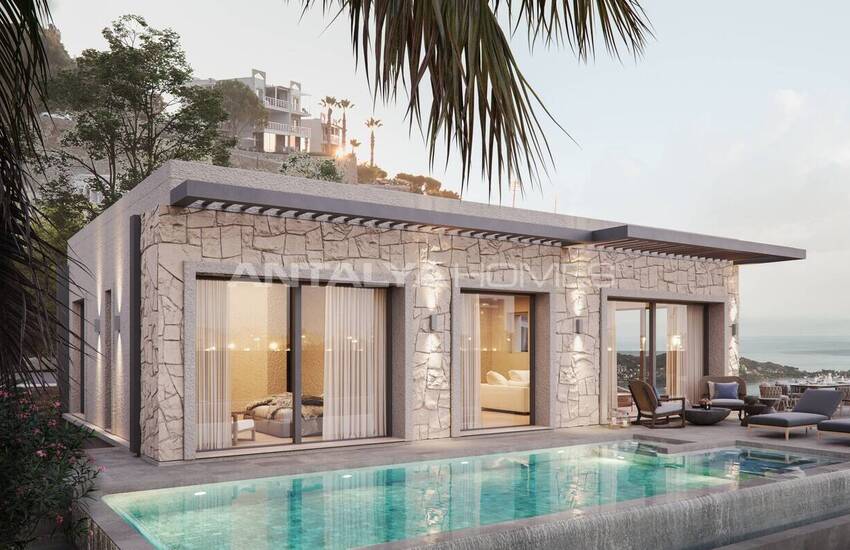 Luxe Vrijstaande Villa's Met Panoramisch Zeezicht In Yalikavak Bodrum 14