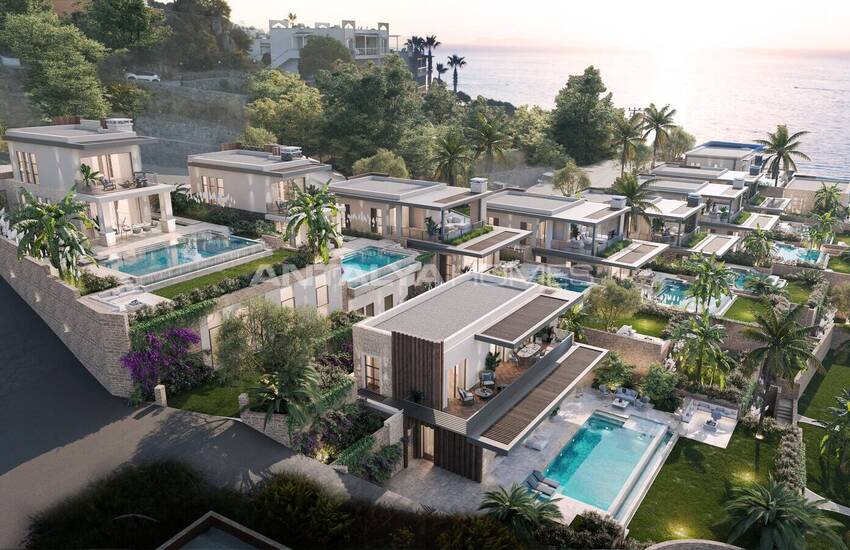 Luxe Vrijstaande Villa's Met Panoramisch Zeezicht In Yalikavak Bodrum 16