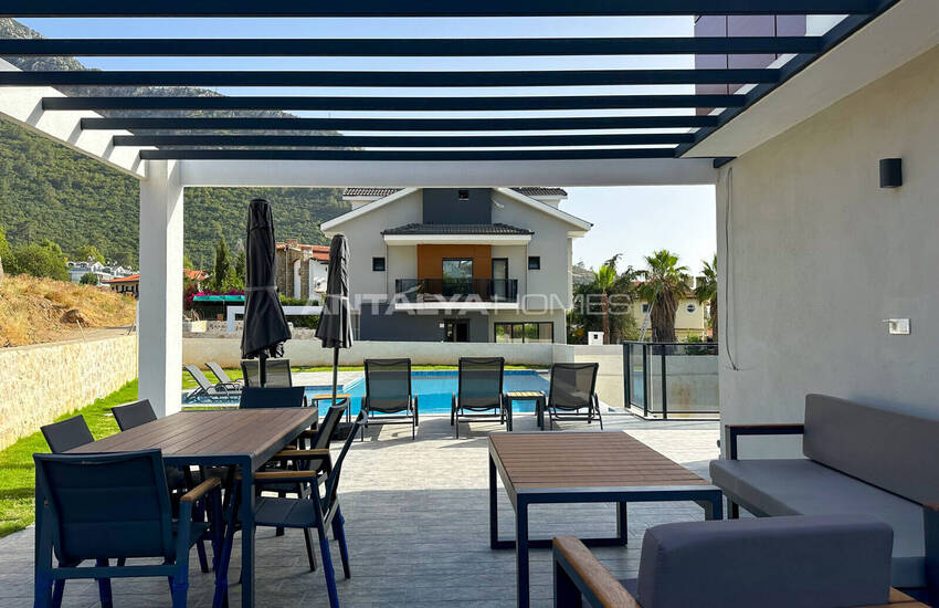 Fethiye Ölüdeniz’de 4+1 Geniş Bahçe Kullanımlı Müstakil Havuzlu Villalar 6