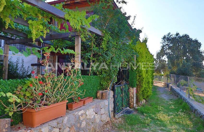Villa En Pierre Et En Bois Avec Vue Mer À Fethiye Faralya 6