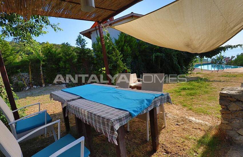 Villa En Pierre Et En Bois Avec Vue Mer À Fethiye Faralya 8