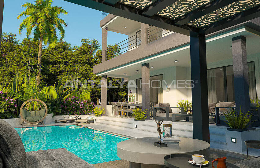 Detached Villas with Private Pool and Garden in Fethiye Oludeniz 25