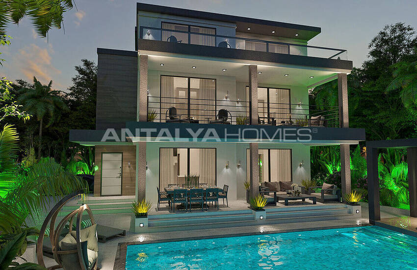 Detached Villas with Private Pool and Garden in Fethiye Oludeniz 27