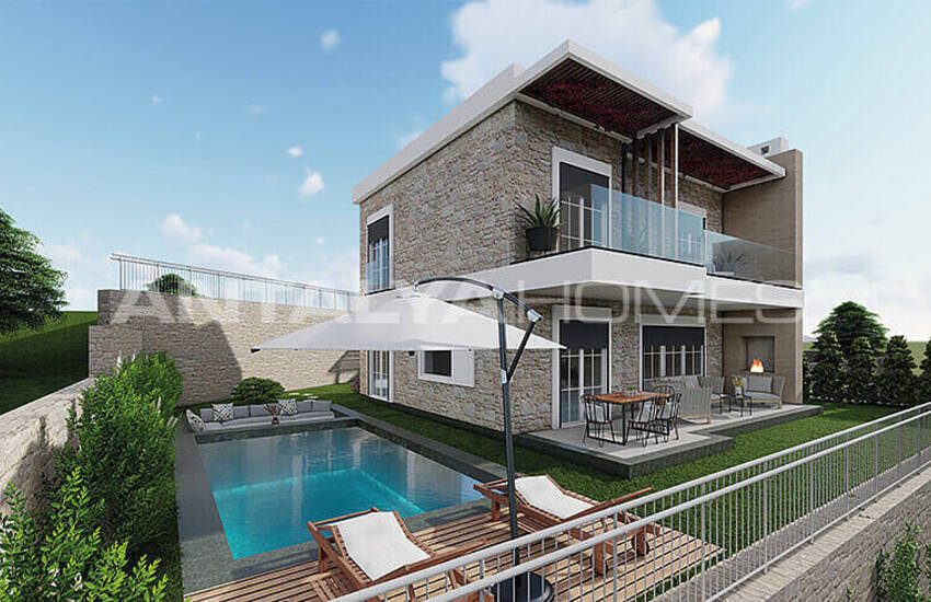 Виллы с Личными Бассейнами Рядом с Морем в Бодруме, Кючюкбюк 11