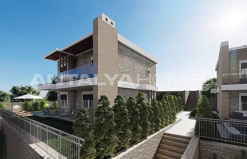 Виллы с Личными Бассейнами Рядом с Морем в Бодруме, Кючюкбюк 12