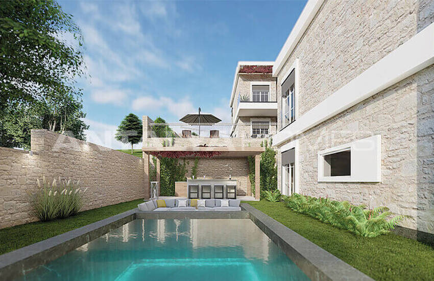 Виллы с Личными Бассейнами Рядом с Морем в Бодруме, Кючюкбюк 17