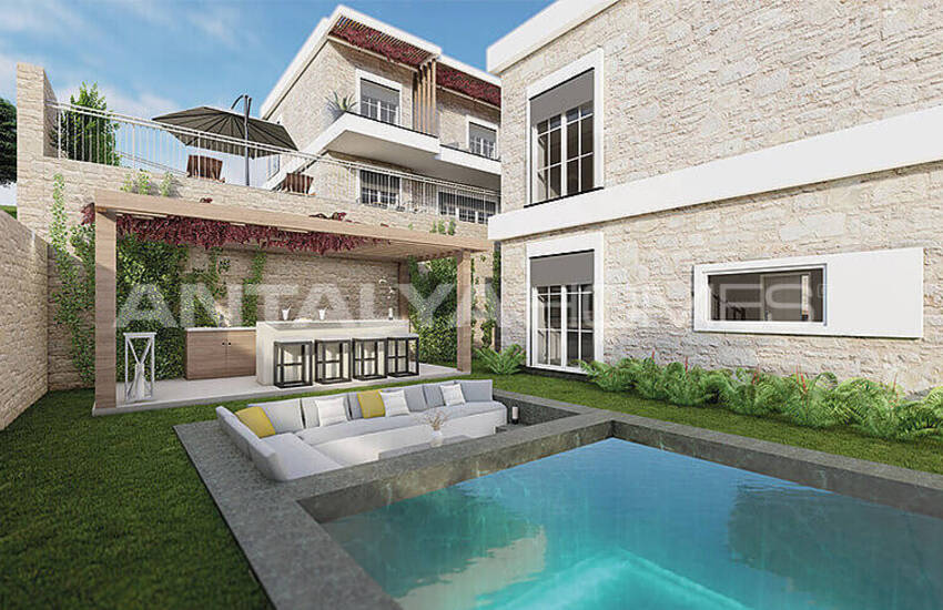 Виллы с Личными Бассейнами Рядом с Морем в Бодруме, Кючюкбюк 1