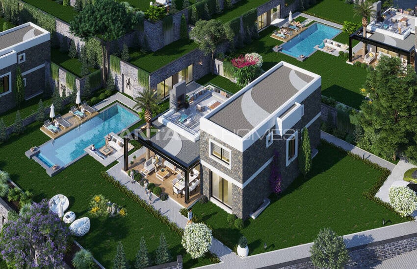 Villas Vue Mer Près De La Mer À Bodrum Gumusluk 6