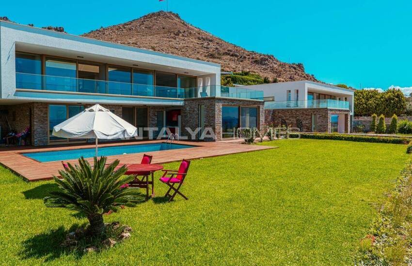 فيلات فاخرة منفصلة بالقرب من المارينا في بودروم تورغوت رييس 3