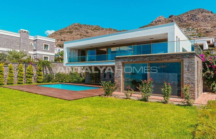 فيلات فاخرة منفصلة بالقرب من المارينا في بودروم تورغوت رييس 6